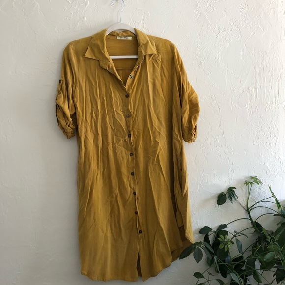 Vintage Mustard Yellow Dress - Picture 5 of 7